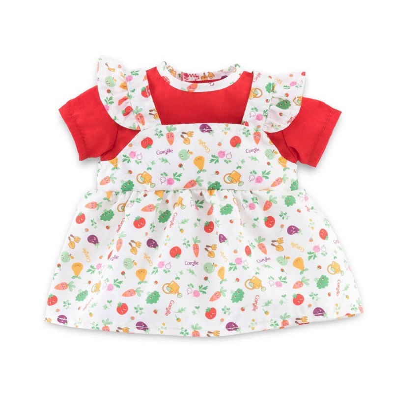 Mon premier poupon 30 cm - Robe La fête du potager Mon premier poupon 30 cm - Robe La fête du potager