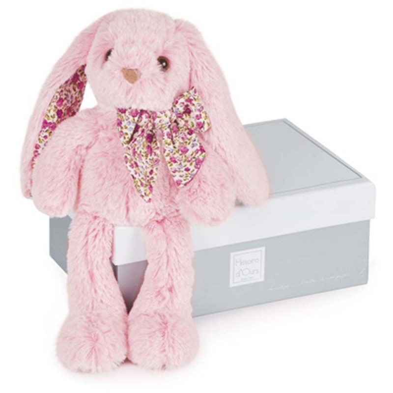 Lapin rose 25 cm - Les Copains Calins Lapin rose 25 cm - Les Copains Calins