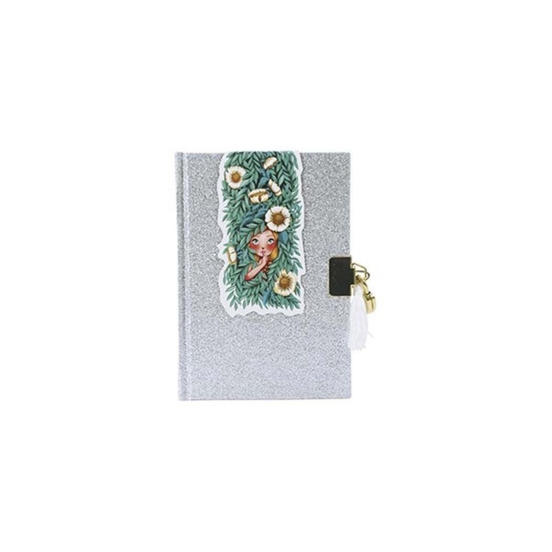 Journal intime pailleté argent Journal intime pailleté argent