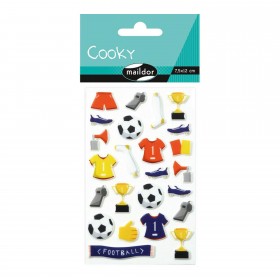 Stickers 3D Cooky football