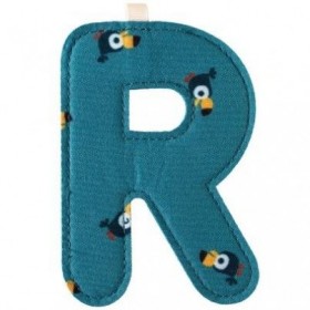 Lettre en tissu R