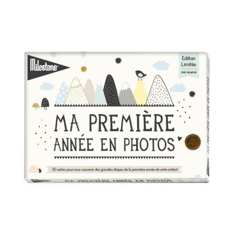 Cartes Milestone - Ma première année en photos Over the moon Cartes Milestone - Ma première année en photos Over the moon