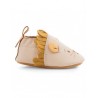 Chaussons en cuir lion beige Sous mon baobab 0/6 mois