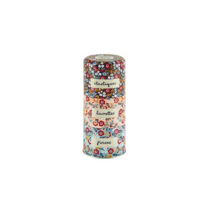 Boite à accessoires cheveux (empilable) Liberty hiver Boite à accessoires cheveux (empilable) Liberty hiver