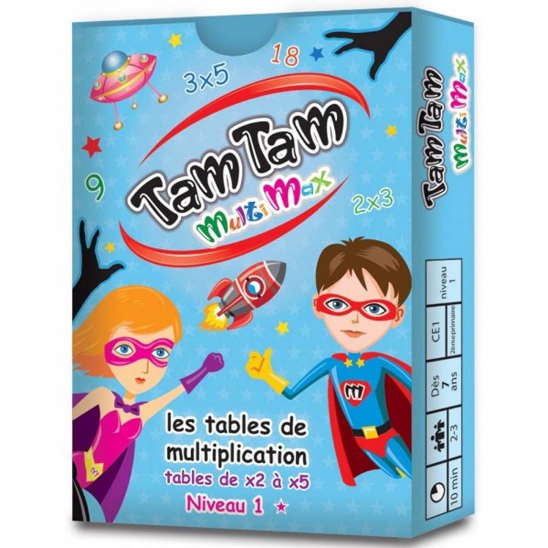 Tam Tam Multimax - Les tables de multiplicaction de x2 à x5 niveau 1