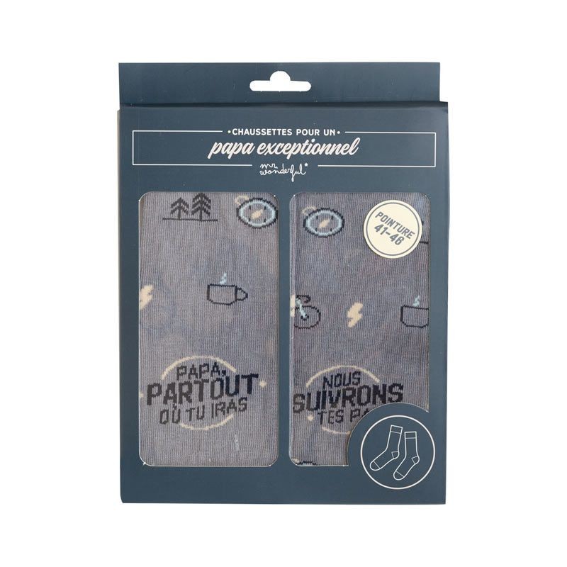 Chaussettes Taille unique - Papa, nous suivrons tes pas Chaussettes Taille unique - Papa, nous suivrons tes pas