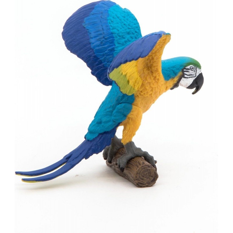 Peluche perroquet bleu 26 cm living nature