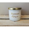 Bougie parfumée blanche - Maman chérie