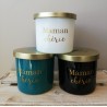 Bougie parfumée blanche - Maman chérie