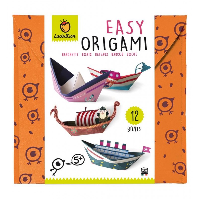 Easy origami bateaux