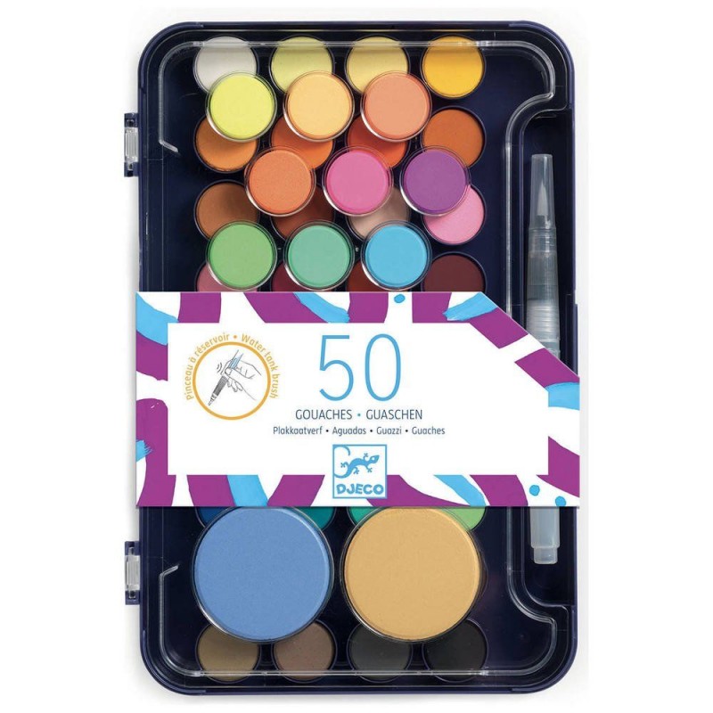 Palette d'artiste - 50 gouaches