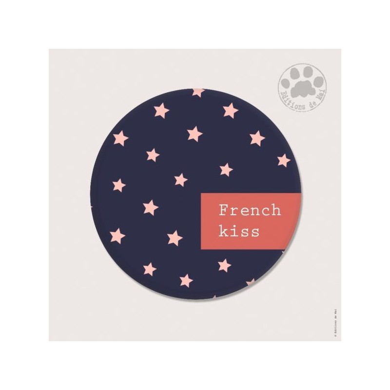 Magnet rond - French Kiss