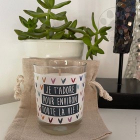 Bougie - Je t'adore pour...