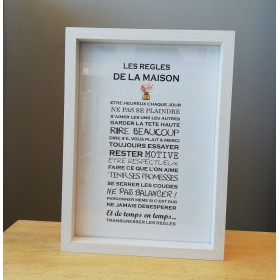 Cadre L bois blanc - Les...