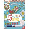 Les jeux de mes 5 ans - bloc avec feutre effaçable