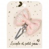 Barrette étoile filante en acétate - Nacre, glitter