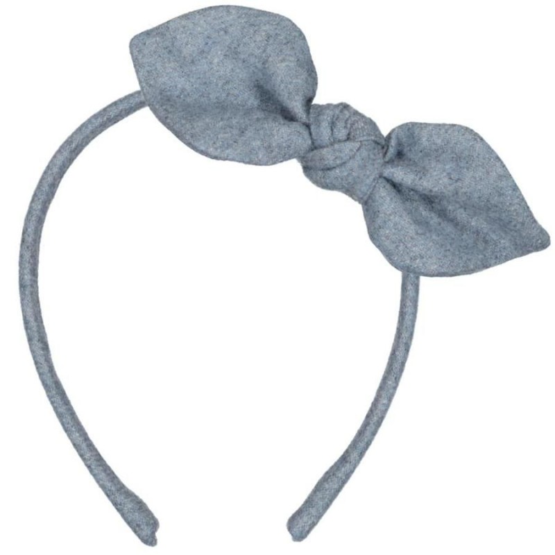 Serre-tête noeud - Chiné bleu Serre-tête noeud - Chiné bleu