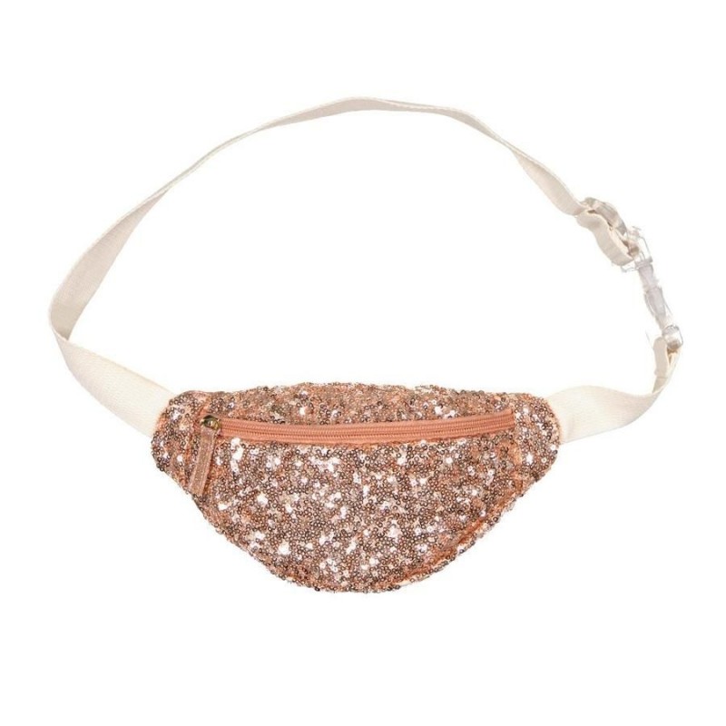 Sac banane - Sequins roses