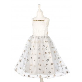 Robe blanche Sterre, 5-7 ans