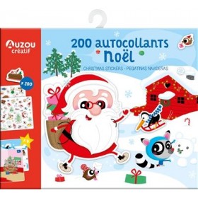 200 autocollants Noël NED -...