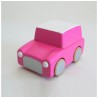Véhicule à rétrofriction - Petite voiture Kuruma rose