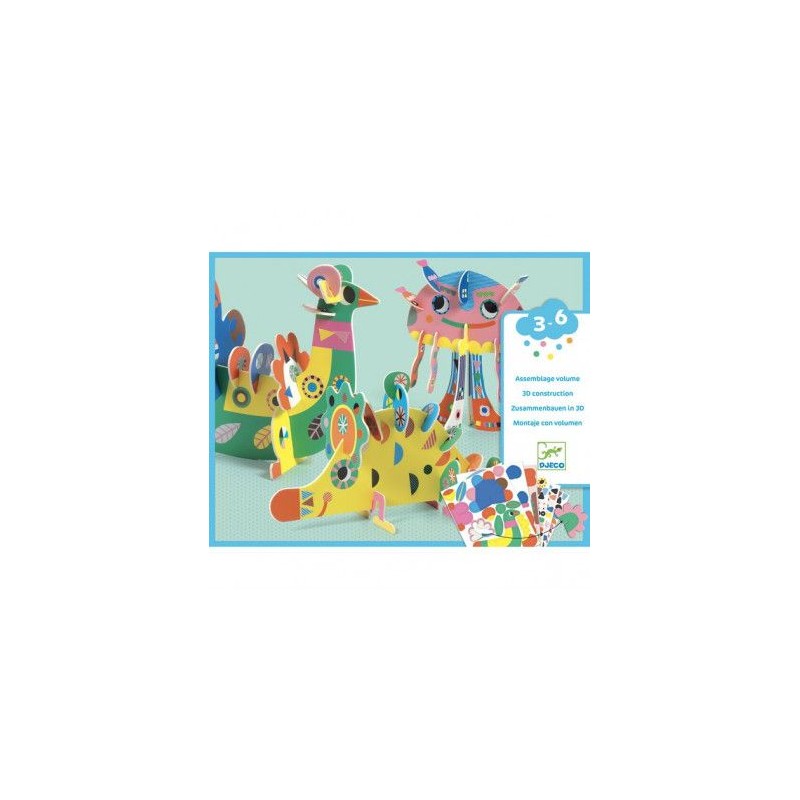 Assemblage volume - 3 animaux 3D Assemblage volume - 3 animaux 3D