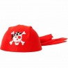 Chapeau de pirate rouge