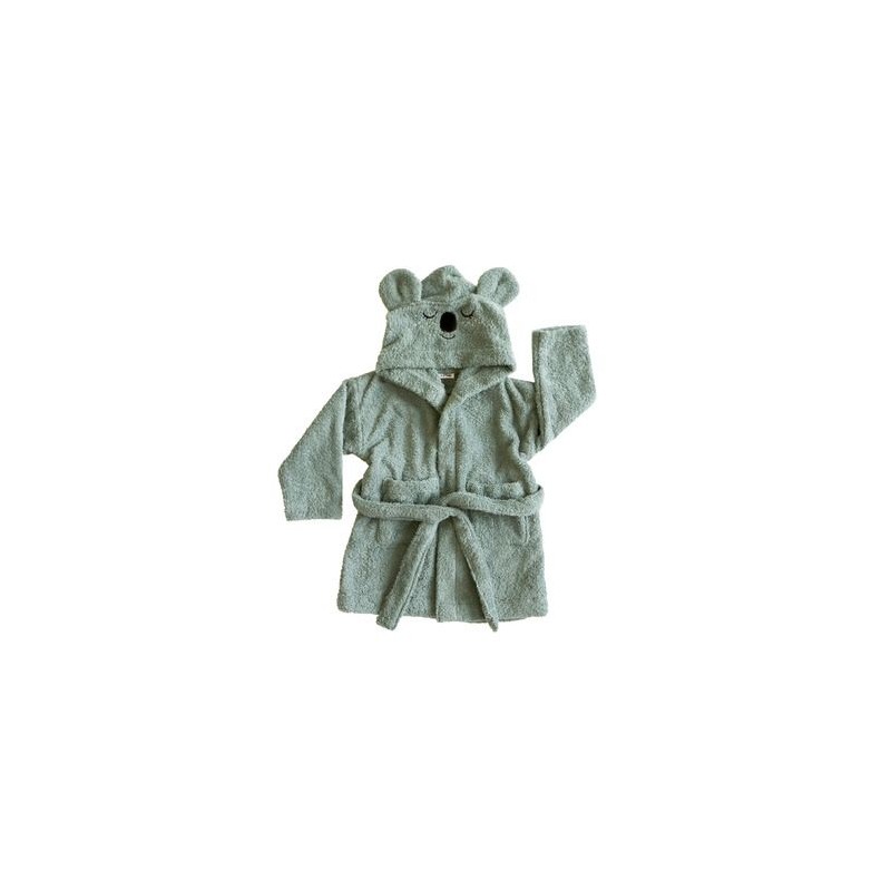 Peignoir vert koala 3-4 ans