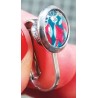 Boucles d'oreille "Clips" Les Minis - Licorne bleue / Nuage