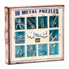 10 puzzles casses-tête en métal - Bleu