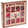 10 puzzles casses-tête en métal - Rouge