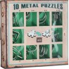 10 puzzles casses-tête en métal - Vert