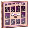 10 puzzles casses-tête en métal - Violet