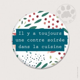 Magnet rond - Il y a...