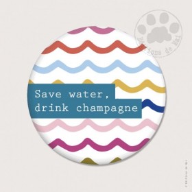 Magnet rond - Save water,...