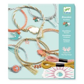 Bracelets Kumihimo - Céleste