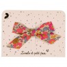 Barrette noeud de princesse - Liberty Betsy Fluo Thé