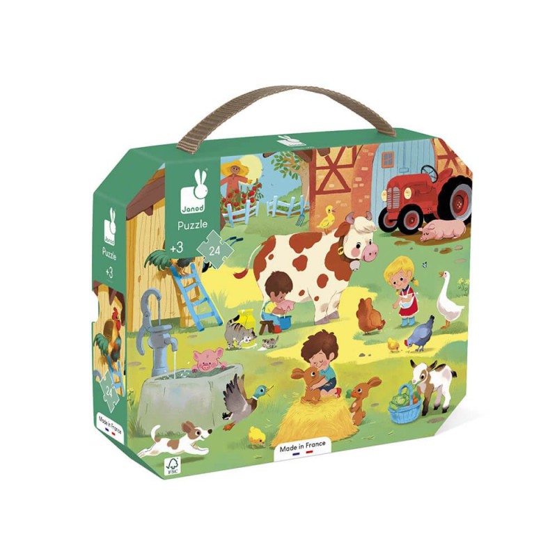 Puzzle Une journée à la ferme - 24 pièces