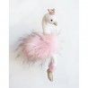 Cygne rose PM 30 cm