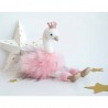 Cygne rose PM 30 cm