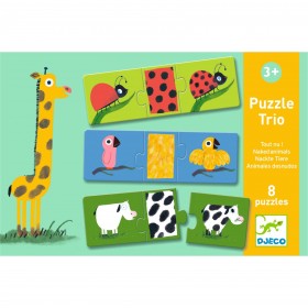 Puzzle - Les trois petits cochons - 24 pièces - 3 ans + - Djeco. - Label  Emmaüs