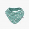 Bavoir bandana vert - Pomme des bois