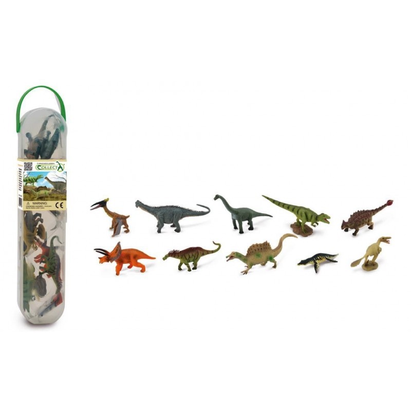 Collecta Mini - Set de 10 dinosaures (vert) Collecta Mini - Set de 10 dinosaures (vert)