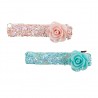 Barrettes glitter Rosette