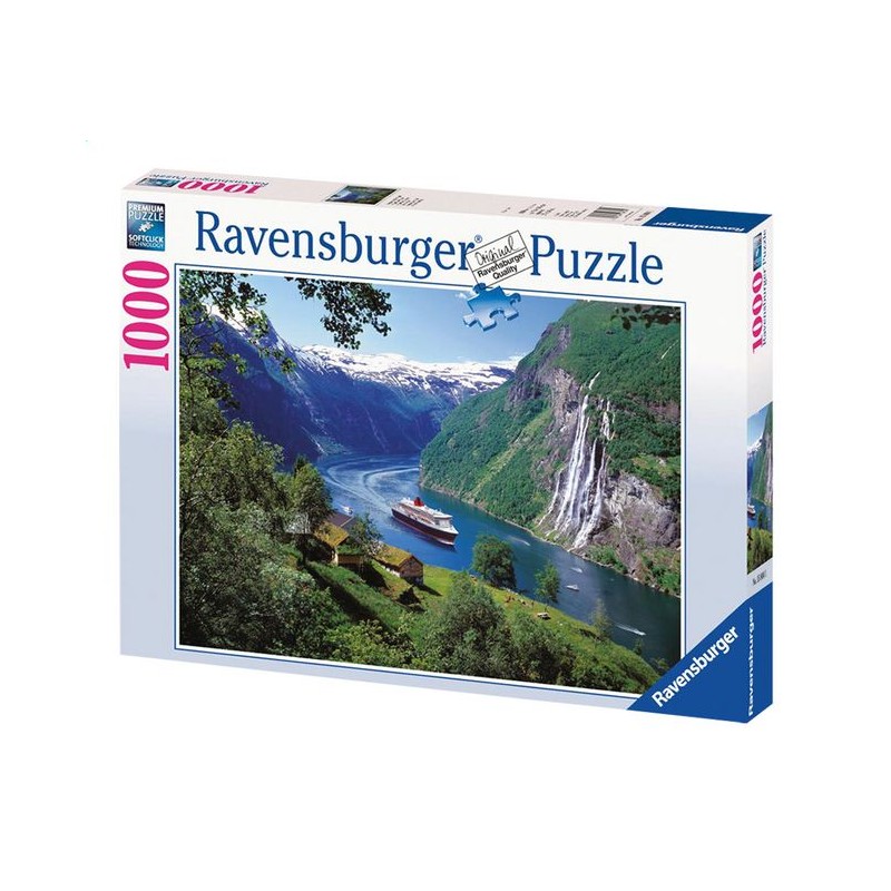 Puzzle 1000 pièces - Fjord norvégien Puzzle 1000 pièces - Fjord norvégien