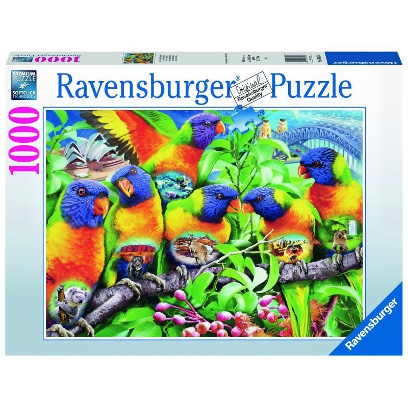 Puzzle 1000 pièces - Le pays des loriquets