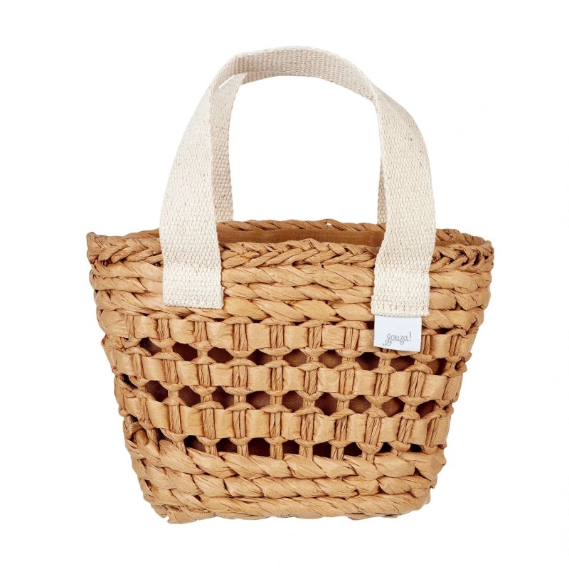 Panier Maaike naturel et blanc cassé Panier Maaike naturel et blanc cassé