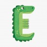 Lettre crocodile E (vert)