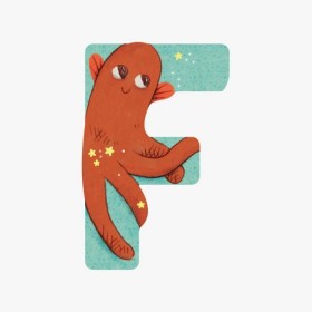 Lettre poulpe F
