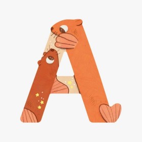 Lettre otaries A (orange)